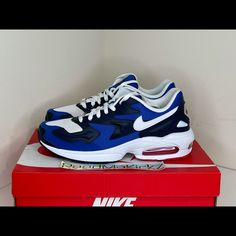 Sorry, We Will Not Accept Any Offer. Thank You For Reading And Understanding. 100% Authentic! Firm Price / No Discount Brand New In Original Box Men’s Sizes Retail Price $150 Style Code Cj0547 400 Blue Nike Air Max Lace-up For Sports, Blue Low-top Nike Air Max, Blue Low-top Running Shoes With Air Cushioning, Blue Low-top Nike Air Max With Air Cushioning, Blue Nike Air Max Low-top With Air Cushioning, Blue Nike Air Max Low-top, Blue Air Max Sneakers For Streetwear, Blue Running Shoes With Air Cushioning For Streetwear, Blue Cushioned Running Shoes For Streetwear