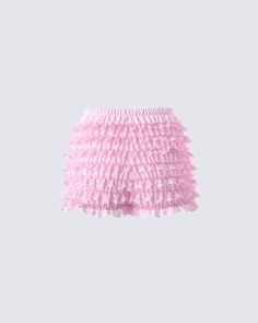 These pink mini shorts are a necessity for all our babes in their cutesy era 🤗 Made from a blend of lightweight jersey and lace fabric and complete with an elastic waistband, seven tiers of lace ruffles, and a satin bow at the center of the waist 🎀 Cute Pink Ruffled Shorts, Pink Ruffled Summer Bloomers, Pink Ruffled Bloomers For Summer, Cute Pink Short Bloomers, Summer Pink Ruffled Bloomers, Cute Ruffled Bloomers For Beach, Cute Beach Bloomers With Ruffles, Cute Tiered Skirt Shorts With Ruffles, Cute Ruffled Cotton Shorts