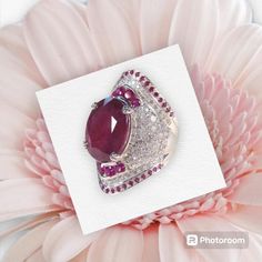 New Party Ruby Ring, Oval Ruby Ring For Party, Oval Ruby Ring For Parties, Elegant Ruby Ring For Party, Party Ruby Gemstone Rings, Dazzling Lab-created Ruby Gemstone Jewelry, Fine Ruby Jewelry With Stones, Dazzling Party Jewelry With Accent Stones, Ruby Rings For Party, Fine Jewelry Style