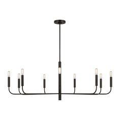 Visual Comfort Studio Sean Lavin Pohl Medium One Light Wall Lantern in Textured Black SLO1121TXB Wide Chandelier, Island Dining, Small Chandelier, Bathroom Sconces, Minimalist Lighting, Minimalist Silhouette, Burnished Brass, Contemporary Chandelier, Fresh Linen