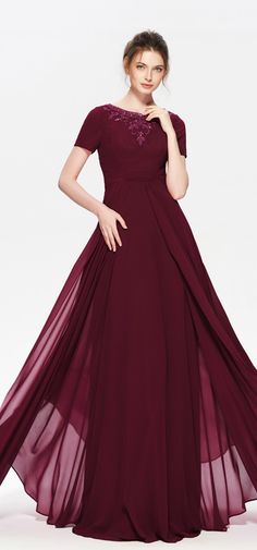 Long Prom Dresses With Sleeves, Burgundy Long Dress, Burgundy Formal Dress, Burgundy Prom, Burgundy Maxi Dress, Maxi Dress Wedding Guest, Dressing Style, Burgundy Prom Dress, Long Prom Dresses