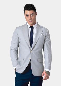 Delivered in as little as two weeks. Covered by our Free Remake Guarantee. Don’t forget Shirts, Pants, Ties & Squares. Twill Jacket, Custom Made, Looks Great, That Look, Blazer, Grey, Pants