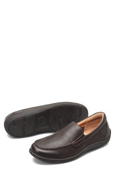 Supple leather defines a charming loafer built using Opanka handcrafted construction for lasting appeal. Cushioned EVA footbed with arch support Leather upper and lining/rubber sole Imported Brown Swift Leather Slip-ons With Textured Sole, Leather Slip-on Dress Shoes With Ortholite Insole, Business Casual Slip-ons With Ortholite Insole, Business Slip-on Boat Shoes With Leather Footbed, Business Slip-on Moccasins With Ortholite Insole, Business Casual Loafers With Ortholite Insole And Plain Toe, Business Casual Slip-on Leather Shoes With Ortholite Insole, Business Casual Leather Slip-on Shoes With Ortholite Insole, Comfortable Business Slip-ons With Leather Sole