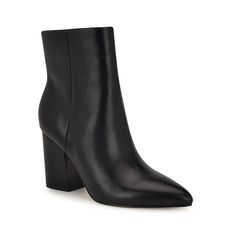 Nine West Plumm Women's Block Heel Dress Ankle Boots Black Boot Heels, Dress Ankle Boots, Pointed Boots, Ankle Boots Dress, Adidas Fashion, Dress And Heels, Black Booties, Labyrinth, Sophisticated Style