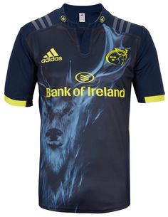 a rugby jersey with the words bank of ireland on it and an image of a lion