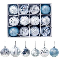 a box filled with lots of different types of ornaments