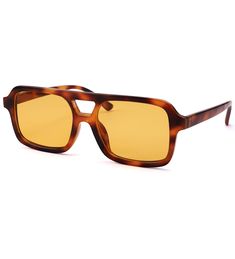 PRICES MAY VARY. NARROW SQUARE AVIATOR STYLE – Classic 70s retro square design, unique double bridge frame fits all face shapes, stylish and bold color scheme, yellow tortoise frame orange lenses are a bestselling color UV400 PROTECTIVE LENSES – This is a high definition vision sunglasses with UV400 rated lenses that block 99% of UVA, UVB, and UVC rays to protect your eyes from long term ultraviolet damage while you are out and about HIGH QUALITY MATERIALS – Choose lightweight composite frame, f 70s Style Sunglasses, Ray Ban Sunglasses Square, Womens Glasses Frames Trendy, Retro Rectangular Sunglasses For Summer, Retro Rectangular Sunglasses With Polarized Lenses, Retro Rectangular Polarized Sunglasses, Retro Square Sunglasses With Uv Protection, Retro Square Sunglasses With Tinted Lenses, Retro Rectangular Sunglasses With Uv Protection