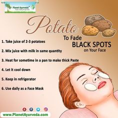 6 Diy face pack for glowing skin Potato Skin Care Dark Spots, How To Clear Black Spots On Face, How To Get Rid Of Pigmentation, Potato For Skin, Face Remedies, Potato Face, Massage Routine, Brighten Skin Naturally, Milk Mask