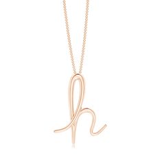 Personalize your jewelry look with this charming lowercase "h" initial pendant. It is crafted in 14k rose gold and has a simple yet appealing design. Xmas Wishlist Ideas, H Initial, Plain Jewelry, Jewelry Flowers, Quotes And Lyrics, Xmas Wishlist, Wishlist Ideas, Jewelry Accessories Ideas, Initial Pendant Necklace