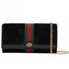 New Gucci Ophidia Suede Patent Web Leather Wallet On Chain Crossbody Bag Base Length: 7.50 In Height: 4.00 In Width: 1.25 In Drop: 23.25 In Gucci Web Stripes And Interlocking Double-G Logos Brand A Luxe Suede Wallet Featuring Ample Pockets And Slots For Cash And Cards. An Optional Chain Strap Provides Hands-Free Styling When You Prefer. Brand: Gucci Condition: Brand New With Cards And Box! 100% Authentic Gucci! Color: Black Snap-Flap Closure Optional Chain Strap Divided Interior With Center Zip Gucci Chic Evening Clutch, Chic Gucci Clutch For Evening, Classic Gucci Wallet On Chain, Classic Gucci Leather Wallet On Chain, Classic Gucci Wallet On Chain In Rectangular Shape, Classic Rectangular Gucci Wallet On Chain, Gucci Classic Rectangular Wallet On Chain, Gucci Evening Wallet On Chain With Chain Strap, Gucci Wallet On Chain For Evening With Chain Strap