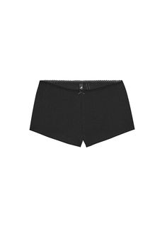 She’s teeny. She’s tiny. She’s the flirty, micro short you’ve been looking for. Throw on with a bikini top for summer vibes, pair with your favourite oversized blouse for an off-duty-moment or go commando and wear them as your comfiest, full-coverage undies. Fitted Boxer Briefs For Summer Daywear, Trendy Short Boxer Briefs For Summer, Trendy Summer Boxer Briefs, Black Summer Boxer Briefs For Loungewear, Black Boxer Briefs For Summer Loungewear, Trendy Short Length Boxer Briefs For Summer, Trendy Summer Boxer Briefs Short Length, Summer Fitted Boxer Briefs For Loungewear, Summer Loungewear Boxer Briefs