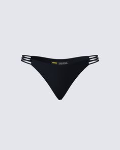 Feeling cheeky? 😊 Made from jersey fabric, these medium coverage black bikini bottoms, complete with a low rise fit, are perfect for all of your saucy little poolside moments 🖤 Halsey Swimsuit, Black Low-cut Swimwear For Beachwear, Black Seamless Low-cut Swimwear, Black Swimsuit Bottoms, Luxury Black Low-rise Swimwear Bottom, Instagram King, Black Off Shoulder, Graphic Top, White Jersey