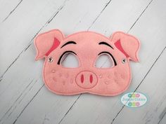 Pig Mask (M106) I Kid's Mask, Dress-Up, Party Favors, Birthday Party, Costume Mask, Felt Mask, Hallo Pig Mask, Birthday Party Halloween, Dinosaur Mask, Party Favors Birthday, Felt Mask, Favors Birthday, Children's Mask, Dressup Party, Animal Masks