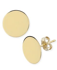 in stock Yellow Gold Round Sterling Silver Earrings, Stamped 14k Gold Round Earrings, Macy's Round Earrings Gift, Macy's Gold Sterling Silver Earrings, Macy's 14k Gold Earrings, Classic Tarnish Resistant Earrings By Macy's, Classic Tarnish Resistant Earrings From Macy's, Classic Tarnish-resistant Earrings From Macy's, Macy's Classic Round Earrings