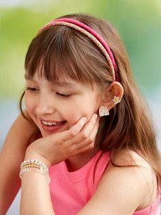 Ballerina Kids, Jewelry Mood Board, Kids Headband, Bali Jewelry, Earring Inspo, Kids Headbands, Crystal Headband, Kids Earrings, Kids Necklace