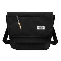 Spacious-Black-Messenger-Bag-front Multifunctional Black Satchel For Daily Use, Functional Large Capacity Crossbody Satchel, Black Multifunctional Bag With Anti-theft Pocket, Multifunctional Black Bag With Anti-theft Pocket, Black Large Capacity Briefcase For School, Multifunctional Black Shoulder Bag, Multifunctional Shoulder Bag With Anti-theft Pocket For School, Multifunctional Rectangular School Shoulder Bag, Black School Bag With Anti-theft Pocket