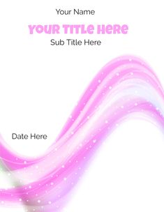 an abstract pink and white background with the words, your title here sub title here