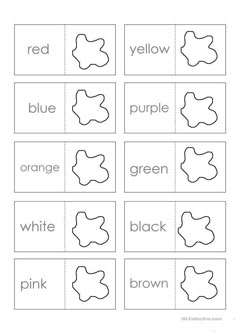 the color matching worksheet for preschool to learn how to write and draw shapes