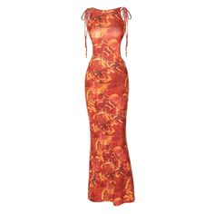 Please refer to our sizing chart for a guideline when choosing a size. 5 business days order processing time. 90% polyester 10% spandex Tight Flower Dress, Bohemian Style Outfits Summer, Bohemian Style Clothing Summer, Orange Dress Aesthetic, Orange Boho Dress, Orange Clothing, Bright Orange Dress, Orange Dress Summer, Tropical Dresses