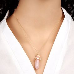 The symbol of love and the stone of hearty feelings - Rose Quartz Crystal There are endless reasons to have such a positive gemstone in your life. And, when it comes in the form of unique rose quartz necklaces, you just can’t miss having it. Prepared with love and care to support your values, this healing rose quartz necklace meaning revolves around emotional support, lovely energy, and blissful compassion. What you’ll get: Beautiful design: The rose quartz stone necklace contains a crown on top Necklace Meaning, Rose Quartz Pendant Necklace, Rose Quartz Necklace Pendants, Cute Animal Quotes, Quartz Pendant Necklace, Unique Roses, Trending Necklaces, Pink Rose Quartz, Rock Jewelry