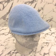 Amazing Kangol Hat Made In China Material: 100% Blend Classic Blue Winter Hat, Blue Flat Cap One Size Fits Most, Blue Flat Cap One Size, Blue Flat Cap - One Size Fits Most, Blue Flat Cap Hat, Classic Blue Cap Hat, Classic Blue Hats With Curved Brim, Classic Blue Hat With Curved Brim, Blue Flat Brim Hats For Outdoor