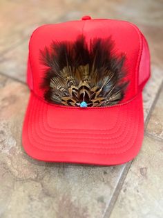 Bird Ridge hats are individually crafted to ensure that no two are ever the same, uniquely made, just like you! Adjustable Festival Costume Cap, Red Cowgirl Hat, Country Hat, Fashion Trend Inspiration, Leon Bridges, Country Hats, Feather Hat, Red Feather, Cowgirl Hat