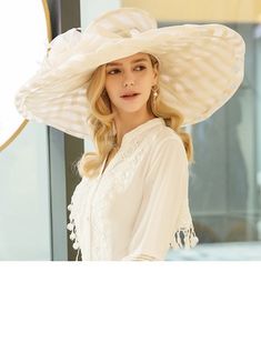 JJ's House Hats Dress Hats Derby Hats Women's Cocktail Kentucky Derby Summer Fancy Wide Brim Organza Sun Hats Floppy Hats Church Hats Hats. #JJ's House #Hats #DressHats #DerbyHats #Women's #Cocktail #KentuckyDerby #Summer #Fancy #WideBrim #Organza #SunHats #FloppyHats #ChurchHats #Hats Dresses With Hats, Boho Formal Dress, Boho Formal, Kentucky Derby Dress, Kentucky Derby Outfit, Derby Attire, Queen Style, Derby Outfits, Occasion Hats