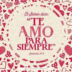 the spanish text is surrounded by hearts