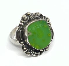 Adorn yourself with this luxurious Green Jasper Stone Ring, crafted from natural stone and designed to evoke a vintage sense of timelessness. Its adjustable setting, which can be comfortably tailored to your desired fit, ensures elegance and sophistication. Elevate your style with this stunning piece of jewelry! Artisan Adjustable Opal Ring, Adjustable Green Jewelry With Polished Finish, Adjustable Green Polished Jewelry, Adjustable Vintage Turquoise Ring With Natural Stones, Polished Chrysoprase Ring Jewelry, Adjustable Vintage Green Rings, Green Vintage Adjustable Rings, Vintage Adjustable Ring With Natural Stones, Gift Ring With Large Chrysoprase Stone