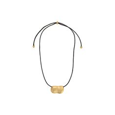 PEBBLE NECKLACE GOLD/BLACK Everyday Adjustable Cord Necklace, Gold Adjustable Cord Choker Necklace, Gold Choker Necklace With Adjustable Cord, Chic Gold Necklace For Everyday Use, Gold Necklace With Adjustable Cord For Everyday, Everyday Gold Necklace With Adjustable Cord, Gold Pendant Necklace With Adjustable Cord, Modern Gold Necklaces For Everyday, Modern Gold Necklace For Everyday