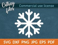 a snowflake with the text cutting files commercial use license svg dxf