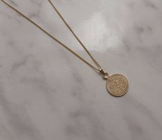 Minimalist Coin Necklace With Delicate Chain, Everyday Minimalist Coin Necklace, Dainty Coin Pendant Necklace, Everyday 14k Gold Filled Coin Necklace With Round Pendant, Minimalist Everyday Coin Necklaces, Minimalist Everyday Coin Necklace, Minimalist Medallion Coin Necklace, Gold Plated Dainty Medallion Necklace, Delicate Coin Pendant Necklace