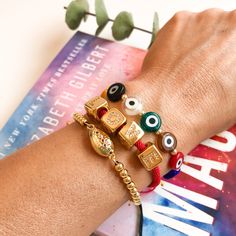 Multicolor Round evil Eye Bracelet Round Evil Eye, Color Bracelet, Eye Bracelet, Evil Eye Bracelet, Colorful Bracelets, Beads Jewelry, Evil Eye, Beading, I Shop