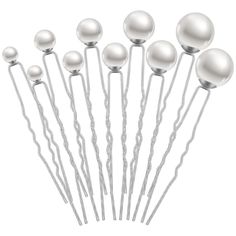 48 Pieces Wedding Pearl Hair Pins Bridal Pearl Bobby Pins Clips for Hair U Shape Rhinestone Hair Pins Hair Accessories Barrette for Brides Bridesmaid Gril Women, 5 Sizes(Silver) Product Details Package Dimensions : 12.91 x 4.61 x 0.87 inches; 3.21 ounces Manufacturer : Juinte Brand: Juinte Hair Type: All Age Range (Description): Child Style: Classic Embellishment: Pearl Various Sizes for You: you will receive 48 pieces of bridal bobby pins in 5 different sizes, including 3 of them are about 0.71 inches, 6 of them are about 0.59 inches, 9 of them are about 0.47 inches, 15 of them are about 0.32 inches and 15 of them are about 0.24 inches, enough quantity and size can meet your daily needs Quality Material Selection: the pearl hair clips are made of alloy and faux pearl, which are solid and Pearl Bobby Pins, Clips For Hair, Pearl Hair Clips, Bridal Hair Pins Pearl, Hair Pins Bridal, Rhinestone Hair Pin, Pearl Hair Pins, Pearl Hair Clip, Rhinestone Hair