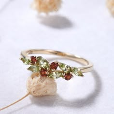 Marquise Peridot Garnet Yellow Gold Ring Vintage Green Red Gemstone Cluster Wedding Ring Dainty Birthstone Ring Anniversary Gift Women Good quality rings take time to make, process time of the ring will be about 3 weeks, when your ring is shipped, tracking number will be given to you! - Ring Size - I can make the rings in any ring size, if the ring size you want is not on the ring size option, please contact with me! - Shipment - Free shipping within USA! - Services - √ Free engraving (Up to 15 Wedding Ring Dainty, Cluster Wedding Ring, Gold Ring Vintage, Quality Rings, Cute Engagement Rings, Van Conversions, Virtual Wardrobe, Red Gemstones, Comfy Clothes