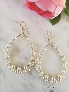 Check out this item in my Etsy shop https://www.etsy.com/listing/1093654659/bridal-statement-boho-swarovski-pearl Bride Jewelry Pearl, Jewelry Pearl Earrings, Pearl Teardrop Earrings, Wedding Bride Jewelry, Pearl Bridal Jewelry, Bride Jewelry, Bride Earrings, Jewelry Pearl, Sterling Silver Wire Wrap