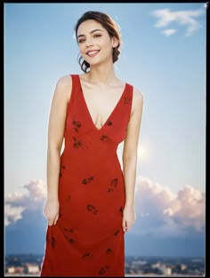 Olivia Mark - New Wine Red Vintage Floral Deep V-Neck Sensual Elegant Dress Fashion Inspo Summer, Dresses Y2k, Wedding Gown Simple, Fashion Fairytale, Bias Cut Skirt, Outfits Jewelry, 2024 Spring Summer, Sleeveless Long Dress, Full Length Dress