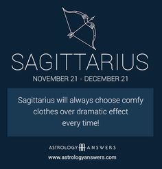 the sagittarius zodiac sign is shown in white on a dark blue background