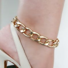 ❤ Effortless, yet adds lots of sparkles and perfect for foot everyday. Makes the PERFECT gift for self or someone awesome. ❤ Anklet is custom sized to fit your ankle perfectly. It is available in Gold Vermeil, Sterling Silver or 14K Gold Vermeil. ❤ 14kt gold filled chain ❤ gold filled extender chain ❤ gold filled lobster claps ❤ The most comfortable fit is just below the ankle bone although many women like the higher look as well! If you are in between sizes, you may request that we add an exten Adjustable Metal Anklets With Gold Chain, Trendy Gold Anklet With Adjustable Chain, Trendy Gold Ankle Wrap Anklets, Gold Chain Metal Anklets As A Gift, Metal Chain Anklets For Party, Gold Chain Metal Anklet, Great For Gifts, Gold Chain Metal Anklet For Gift, Gold Metal Chain Anklets, Trendy Metal Anklets For Party