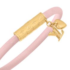 LOUIS VUITTON® - Lv Push Bracelet - Rose Ballerine Luxury Bracelet Stack, Pink Accesorios, Valentines Day Gifts For Girlfriend, Lv Bracelet, Chanel Jewelry Bracelets, Lv Jewelry, Pink Charm Bracelet, Louis Vuttion, Xoxo Jewelry