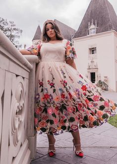 Fairytale Dress – JessaKae Knee Length Evening Dress, Best Dressed Award, Heavy Dresses, Royal Dresses, Garden Dress, Butterfly Embroidery, Fairytale Dress, Twirl Dress, Birthday Party Dress