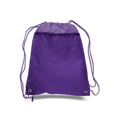 210D Polyester w/pu coating. Custom Printed 210D Polyester Drawstring Bag in Purple | 210 Denier | Bags | Drawstring Backpacks Cinch Sack, How To Store Shoes, Purple Backpack, Royal Blue And Gold, Eco Friendly Bags, String Bag, Custom Bags, Sport Bag, 4 H