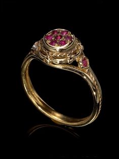 Unique victorian antique style 14K ring with 9 small canter ruby stones. Vintage ring. Top width : 1cm. *14K Solid Gold, we don't offer any plated or gold filled jewellery at all. Free Shipping for all orders . I offer a lifetime craftsmanship warranty on all of my jewellery. I resize all rings for life free of charge. Gold Ring Vintage, Antique Style Rings, Gifts For My Girlfriend, Ruby Stone, Vintage Victorian, 14k Gold Ring, Delicate Rings, One Ring, The Stone