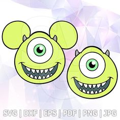 Monsters INC SVG Mike Wazowski Sulley