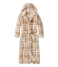 This just may be the coziest robe we've ever worn. Made from the same plush fleece as our customer-favorite Wicked Plush Throw, it won't shed or pill and it's amazingly soft. Falls at mid-calf - 50" from high point shoulder. Relaxed Fit: Our most generous fit sits farthest from the body. 100% polyester, brushed on both sides for an extra plush feel. Machine wash and dry. Sherpa trim at hood and lining inside cuffs. Front patch pockets. Removable tie belt and inside tie. Imported. | Women's Wicke Cozy Winter Robe For Overnight, Cozy Winter Overnight Robe, Cozy Sleep Robe For Fall, Cozy Fall Sleep Robe, Cozy Winter Robe Super Soft, Cozy Winter Robe, Super Soft, Cozy Super Soft Winter Robe, Super Soft Sleepwear For Fall, Super Soft Fall Sleepwear