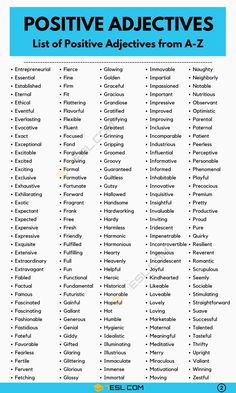 283 Positive Adjectives That Start with A | Useful List of Common ...