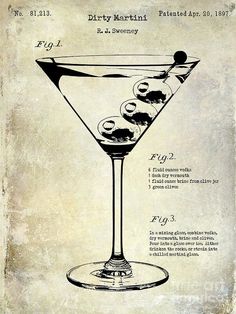 an old fashioned martini glass with olives in it