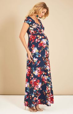 Artistic blooms reign in this watercolour-inspired print. Feel covered top-to-toe in fragrant happiness as well as blissful comfort. Our classic cross-over neckline and empire waist works so well for maternity and breastfeeding. The sweeping skirt skims and drapes without clinging, to flatter and elongate where it matters. Wear with your favourite sandals and a sun hat for a relaxed yet gorgeous style. Maternity Wedding Dresses, Maternity Wedding, Tiffany Rose, Preggo Fashion, Pregnant Wedding, Pregnant Wedding Dress, Maternity Maxi Dress, Midnight Garden, Party Clothes