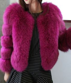 This purple fur jacket is made of a very thick fur that will keep you warn very well. This purple fur jacket will make you look very feminine. The features of this winter coat are the following: thick fur, faux fur, for winter and autumn, purple color. Trendy Fitted Faux Fur Coat, Chic Winter Fur Coat With Faux Fur Lining, Trendy Fitted Fur Coat With Faux Fur Trim, Purple Winter Outerwear, Chic Faux Fur Winter Coat, Chic Winter Faux Fur Coat, Trendy Long Sleeve Fur Coat With Faux Fur Trim, Chic Solid Color Long Sleeve Fur Coat, Chic Fluffy Fur Coat For Spring