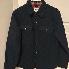 Size S But Fits More Like A Medium. Jacket Is Like Brand New And In Great Condition. Super Warm And Comfy. Pit To Pit Is 19.5in For Reference. Navy Winter Sport Coat, Navy Long Sleeve Sport Coat For Winter, Navy Outerwear With Pockets For Outdoor Activities, Blue Quilted Jacket For Fall Outdoor, Long Sleeve Peacoat With Pockets For Cold Weather, Blue Quilted Jacket For Fall Outdoor Activities, Blue Quilted Jacket For Outdoor Fall Activities, Navy Long Sleeve Winter Sport Coat, Blue Quilted Jacket For Cold Weather In Fall